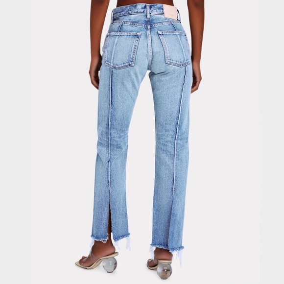 “NEW” Moussy Vintage Siena Mid-Rise Straight-Leg Jean - Picture 3 of 9